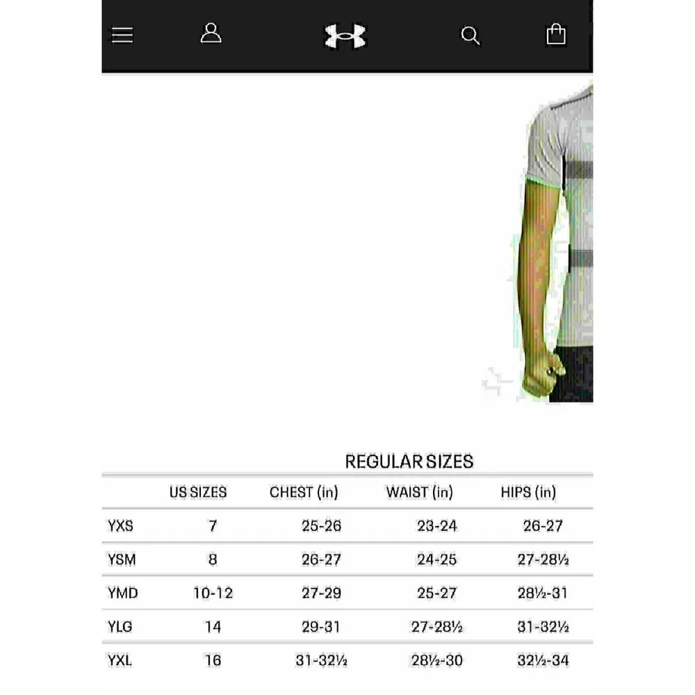 NWT Under Armour Athletic tee Set Boys Youth Size Large